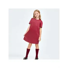 Good Girl Red/Silver Mink Lurex Dress