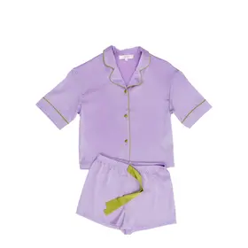 Silky Lavender Short PJ Set