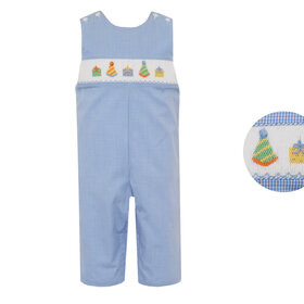 Petit Bebe Blue Check Birthday JonJon