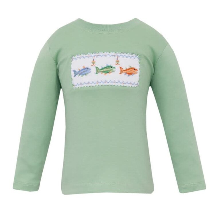 Anavini Sage Smocked Trout LS Shirt