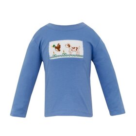 Anavini Periwinkle Mallard Hunting Smk LS Shirt