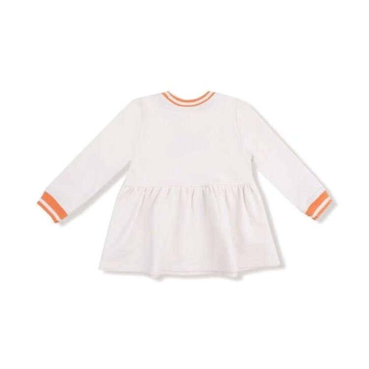 Angel Dear French Terry Sport - Varsity - Orange - French Terry Dress w/ Go Team Patch