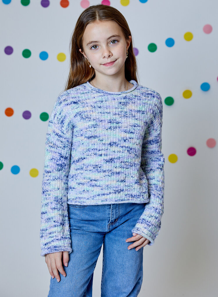 Design History Minty Fresh Combo Sweater