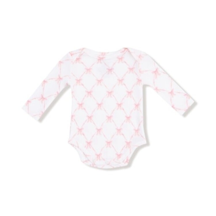 Angel Dear Ribbon Bow Trellis - Lap Shoulder Bodysuit