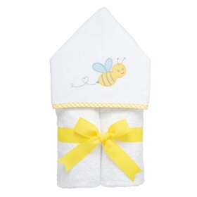 3 Marthas 3 Martha's Hooded Towel - Blue Bumble Bee