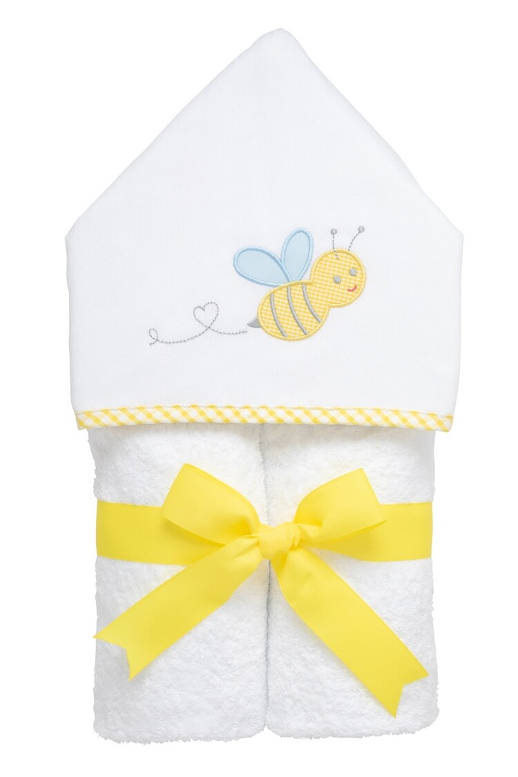 3 Marthas 3 Martha's Hooded Towel - Blue Bumble Bee