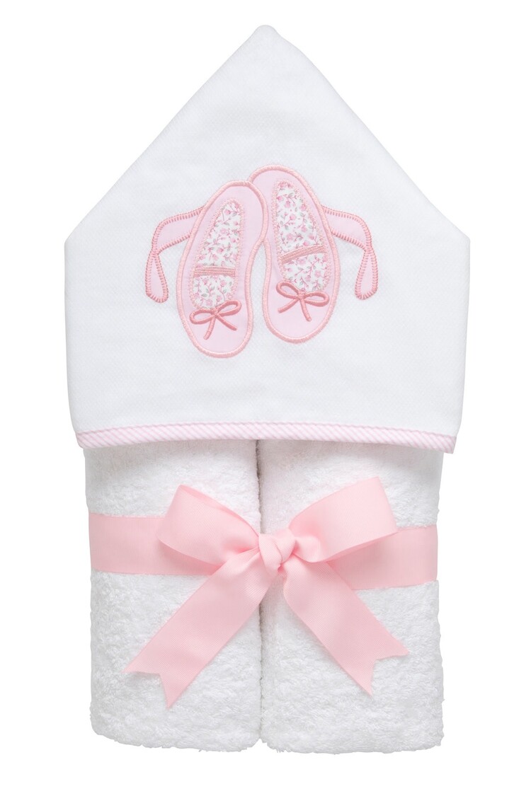3 Marthas 3 Martha's Hooded Towel - Ballet Shoes