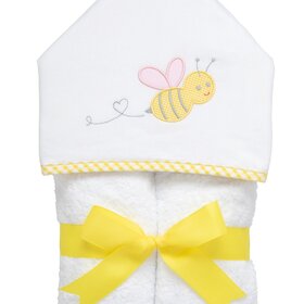 3 Marthas 3 Martha's Hooded Towel - Pink Bumble Bee