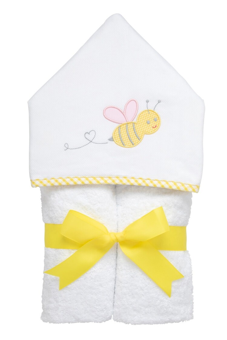 3 Marthas 3 Martha's Hooded Towel - Pink Bumble Bee