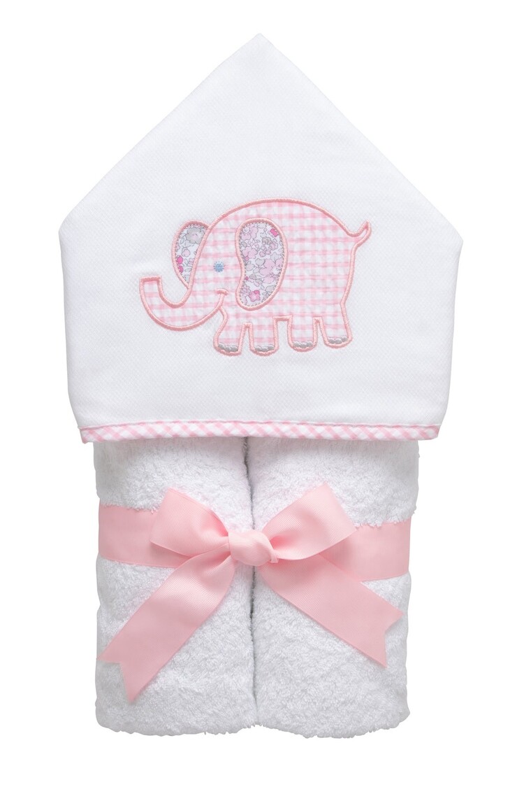 3 Marthas 3 Marthas Hooded Towel - Pink Elephant
