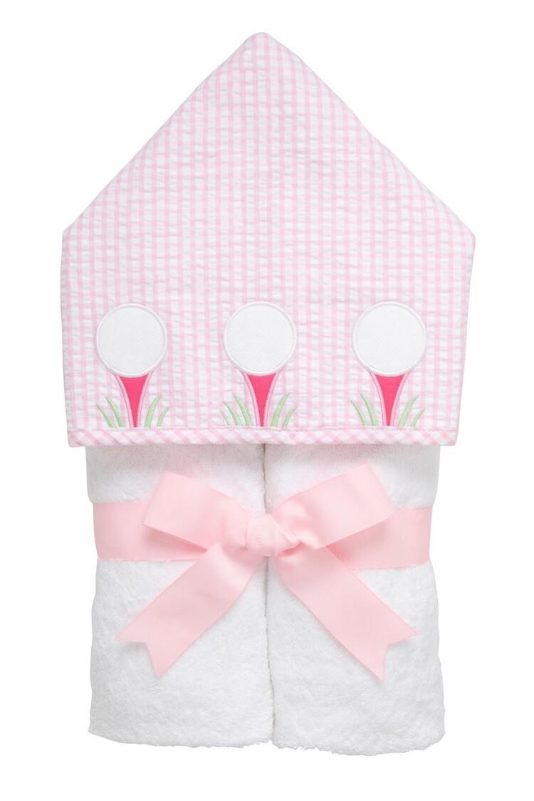 3 Marthas 3 Marthas Hooded Towel - Golf Pink