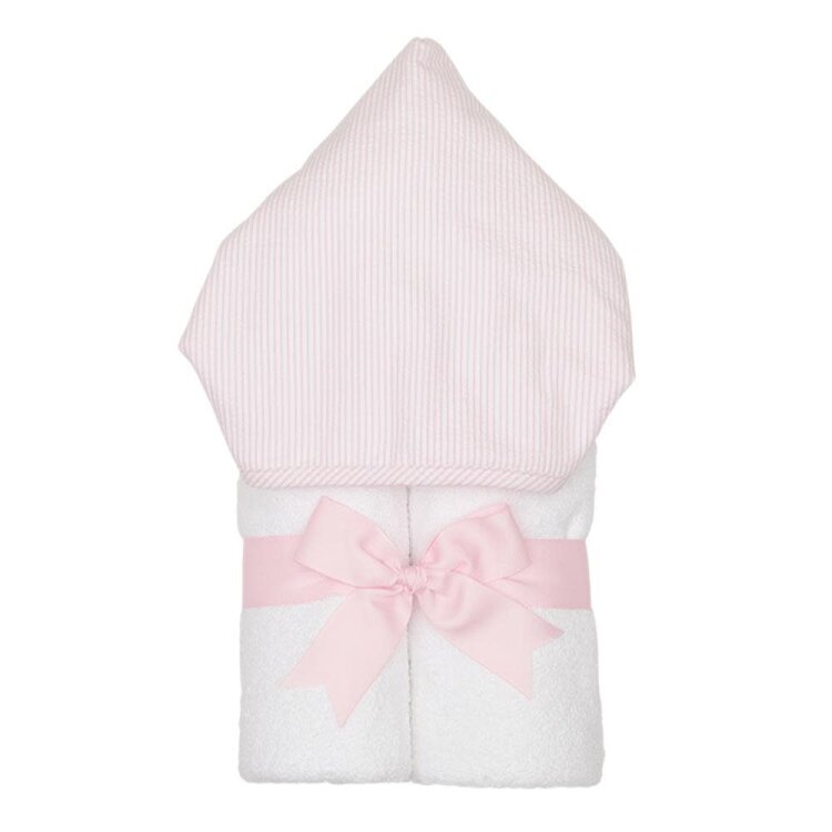 3 Marthas 3 Marthas Hooded Towel Seersucker Stripe