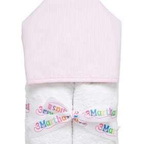 3 Marthas 3 Marthas Hooded Towel Seersucker Stripe
