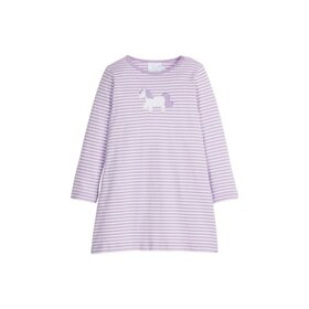 Little English Applique T- Shirt Dress - Unicorn