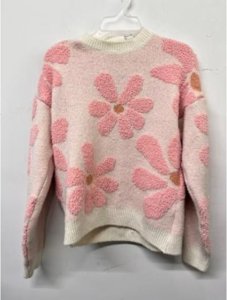 Love Daisy Pink Daisy Crewneck Sweater
