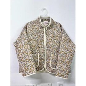 Love Daisy Yellow Floral Quilted Jacket
