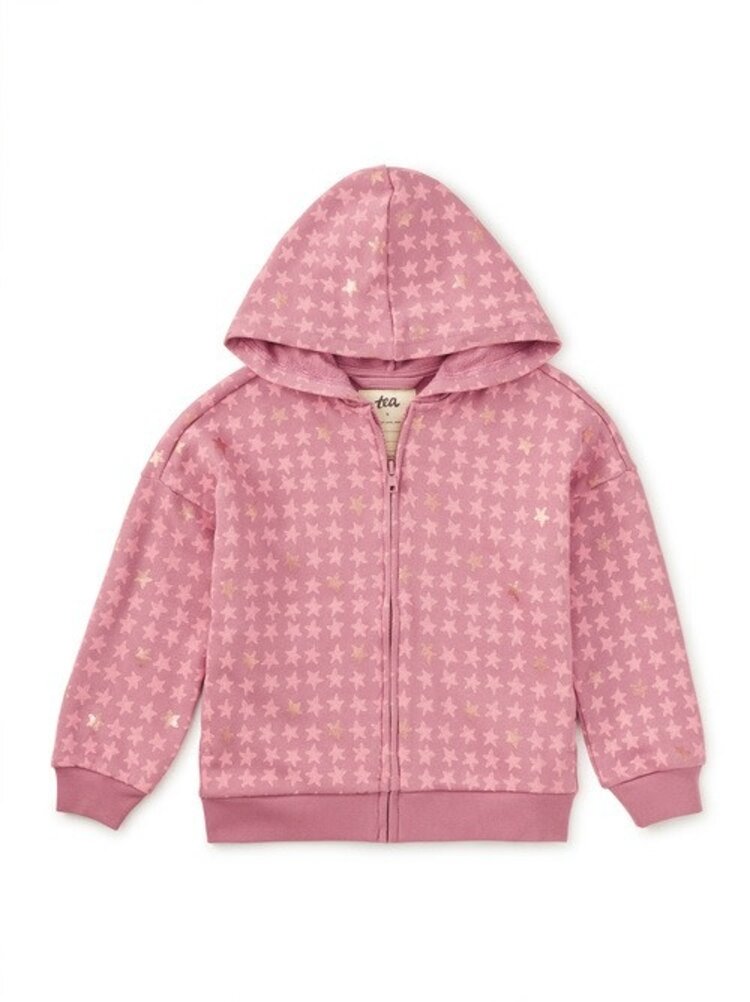 Tea Pink Metallic Stars Jacket