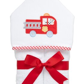 3 Marthas 3 Martha's Hooded Towel - Firetruck