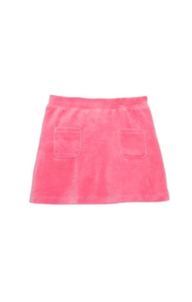 Bisby Patch Pocket Skort Pink Faux Suede