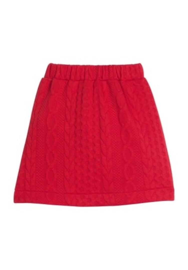 Bisby Quilted Mini Skirt - Cherry