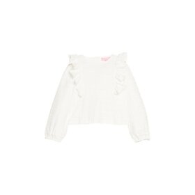 Bisby Ruffle Blouse White Scallop