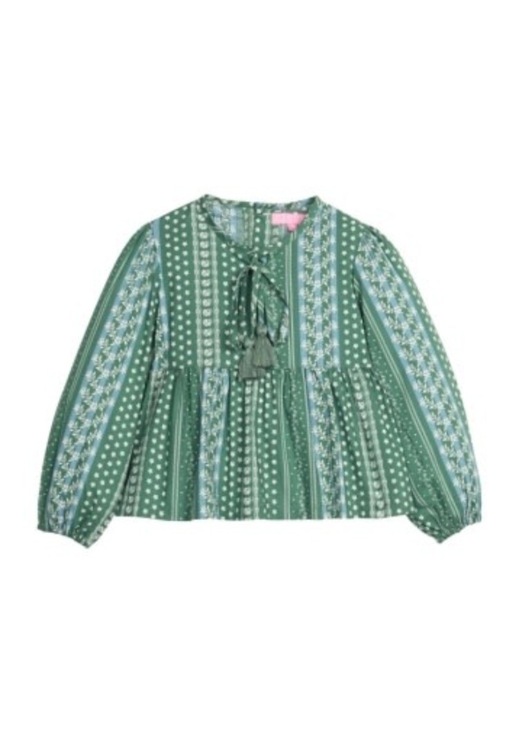 Bisby Riviera Top Fairfield Forest Stripe