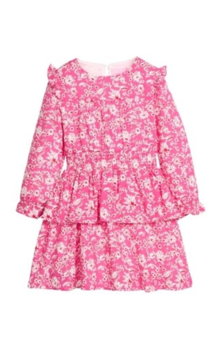 Bisby Carleton Dress Hot Pink Abstract Floral