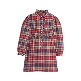 Little English Ruffled Shirt Dress Middleburg Plaid