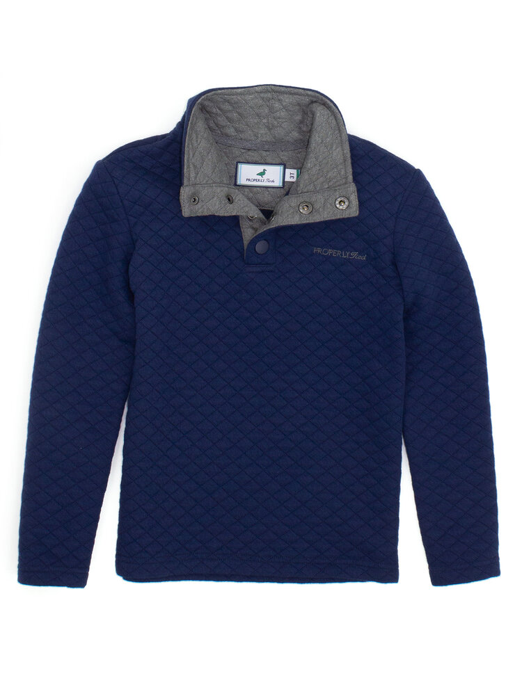 Properly Tied Navy Club Pullover