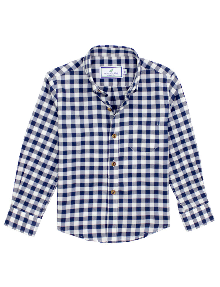 Properly Tied Woodland Sportshirt Navy Pier