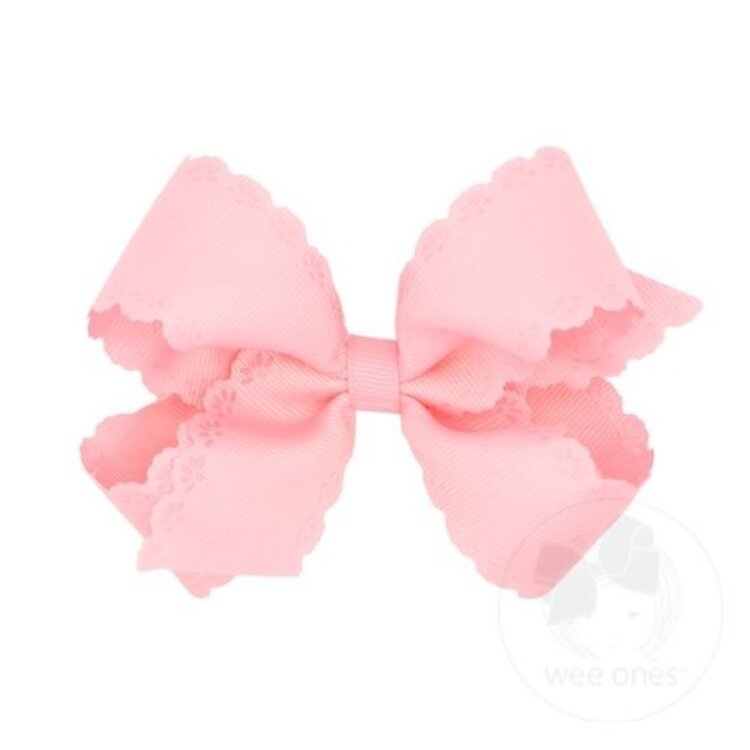 Wee Ones Eyelet Embossed Bow