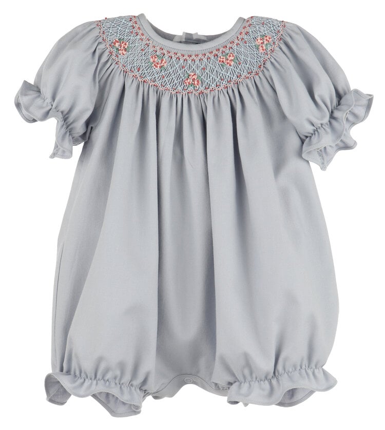 Luli&Me Blue Hydranga Smock Bubble