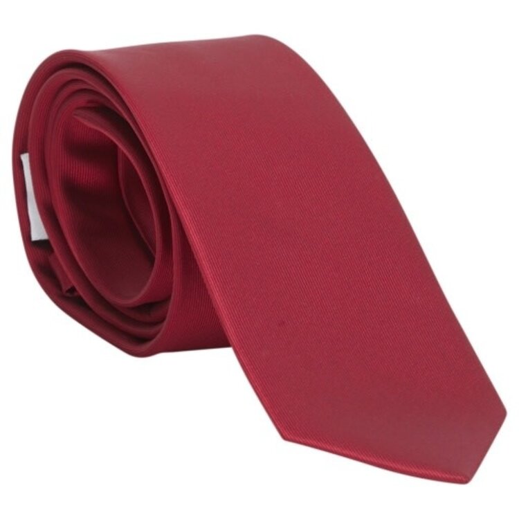 Little English Neck Tie - Solid Red