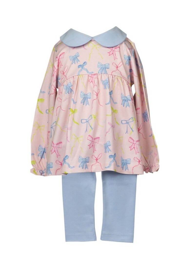 Proper Peony Ribbon Party Tunic Set