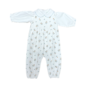Baby Threads Dainty Blue Flower Romper
