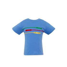 Claire & Charlie Peri Blue Crayons Tee