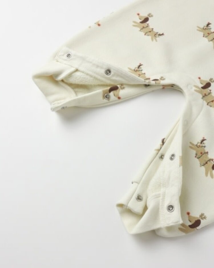 Rylee + Cru Inc. Christmas Dog Raglan Jumpsuit