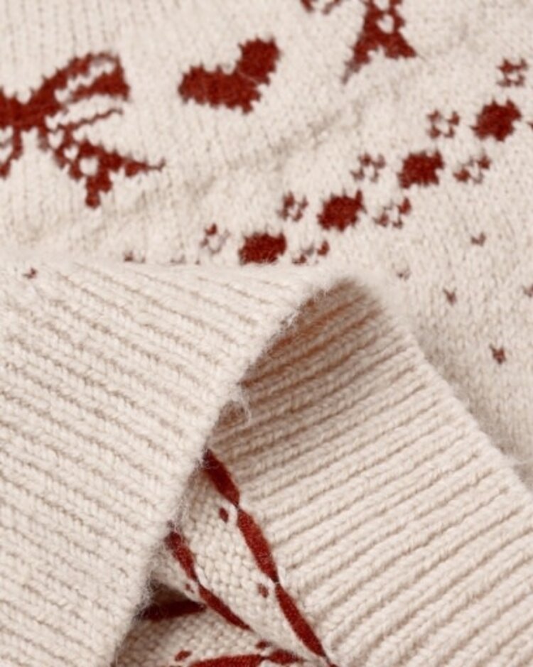 Rylee + Cru Inc. Bows Fair Isle Sweater