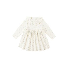 Rylee + Cru Inc. Ditsy Ruffle Collar Dress