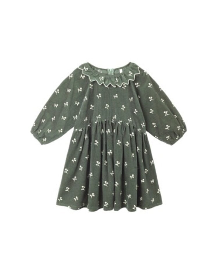 Rylee + Cru Inc. Evergreen Blossom Emb Dress