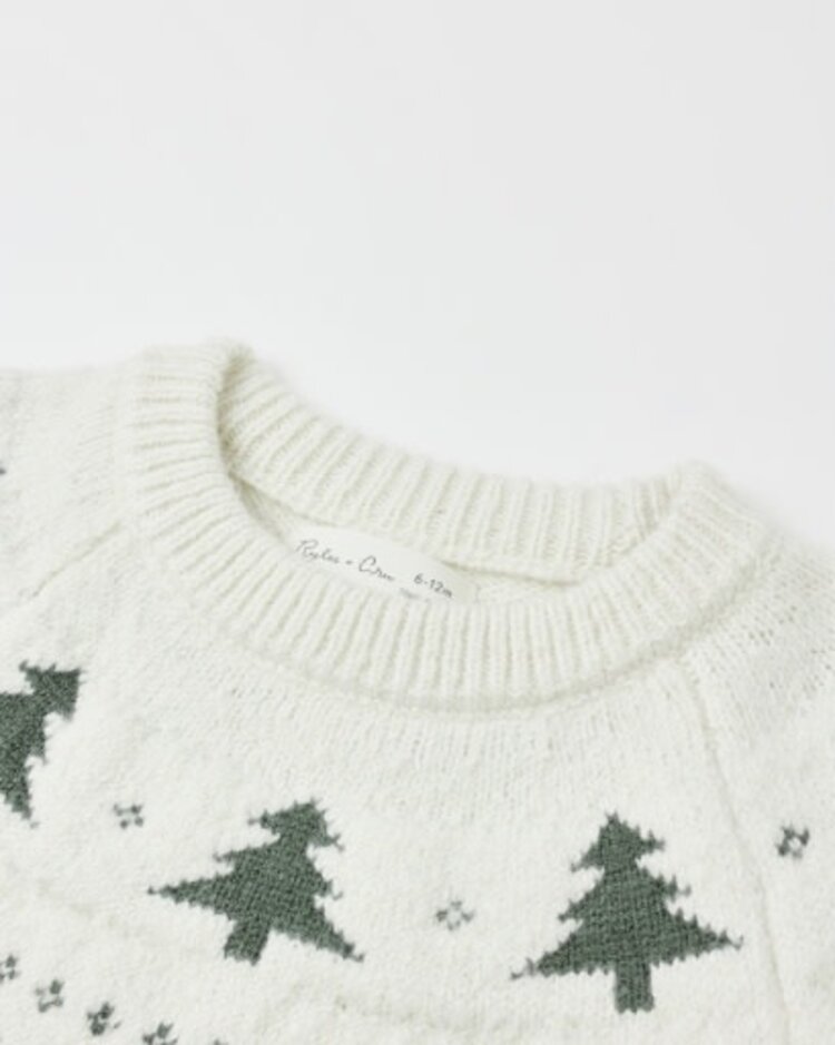 Rylee + Cru Inc. Trees Fair Isle Sweater
