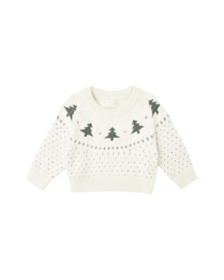 Rylee + Cru Inc. Trees Fair Isle Sweater