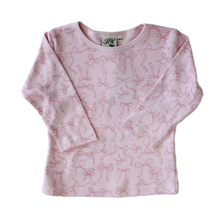 Luigi Kids Pink Bows Shirt