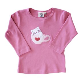 Luigi Kids Pink Kitten in a Cup Shirt