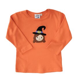 Luigi Kids Orange Girl w/ Witch Hat Shirt