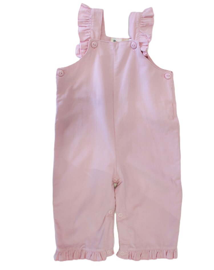 Luigi Kids Ruffle Corduroy Romper