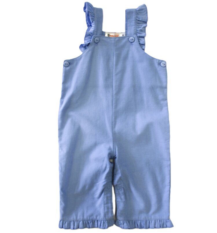 Luigi Kids Ruffle Corduroy Romper