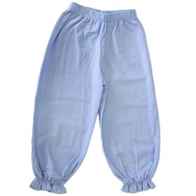 Luigi Kids Sky Blue Ruff Gather Cord Pants