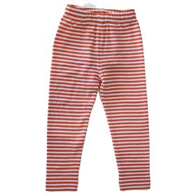 Luigi Kids Orange/White Striped Leggings