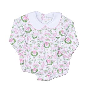 The Oaks Pink Holiday Toile Mary Mills Bubble